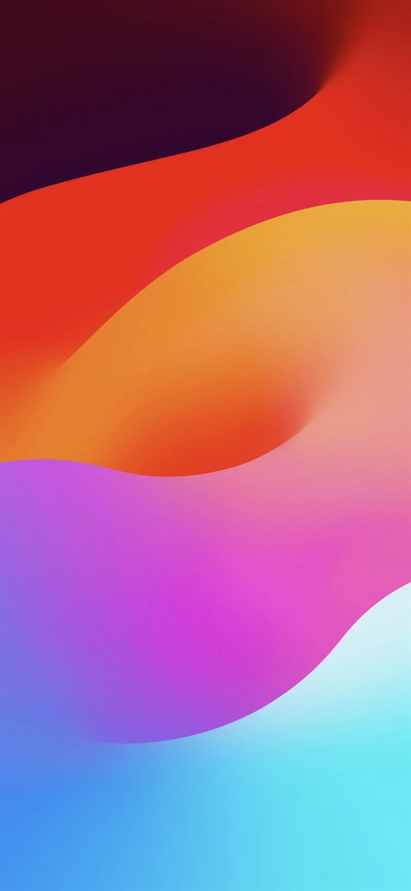 Ảnh nền điện thoại iphone với các dải màu gradient rực rỡ và hiện đại