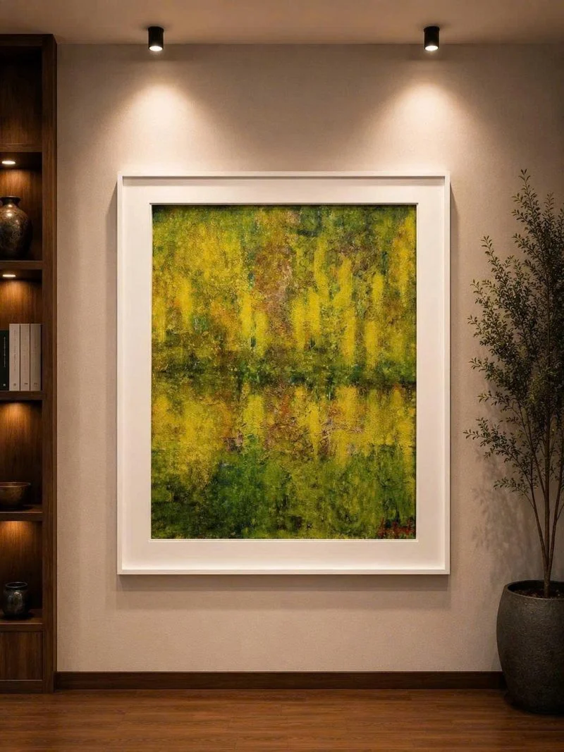 Tranh phong cảnh Thu Muộn, sơn dầu 60x80 cm