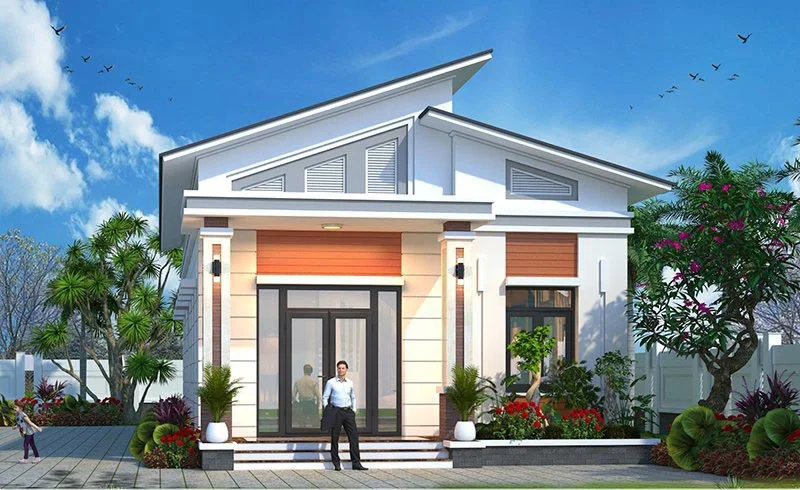 mẫu nhà cấp 4 đẹp ở nông thôn