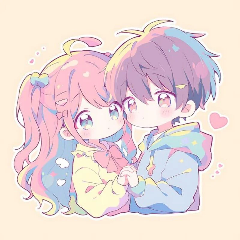 Hình chibi cặp đôi (3)