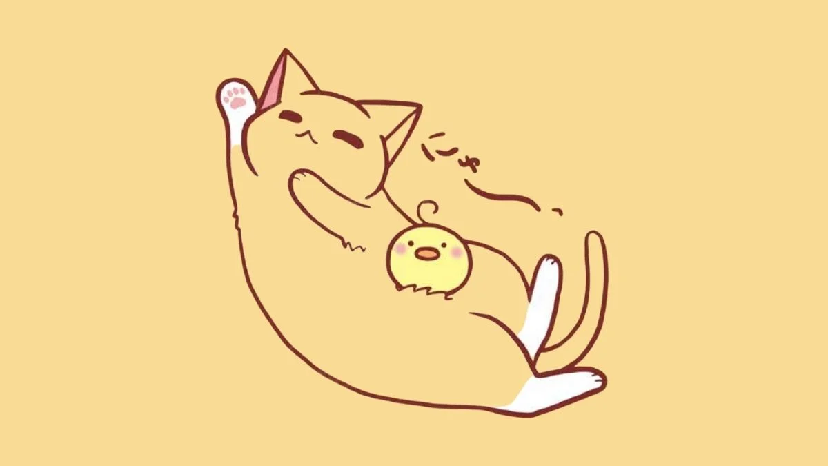 mẫu Hình vẽ mèo cute