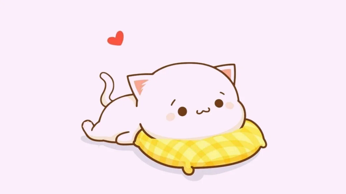 Hình vẽ mèo cute đẹp cưng xỉu