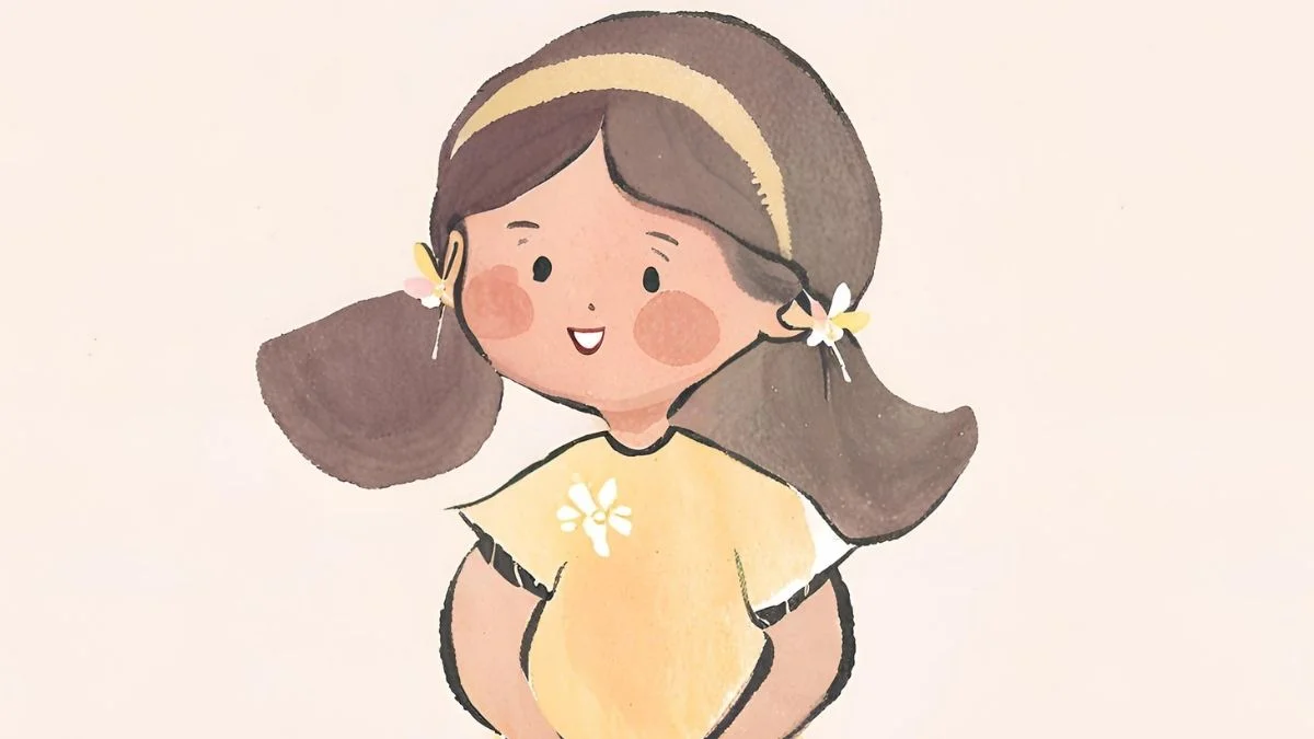 Hình vẽ cute con gái