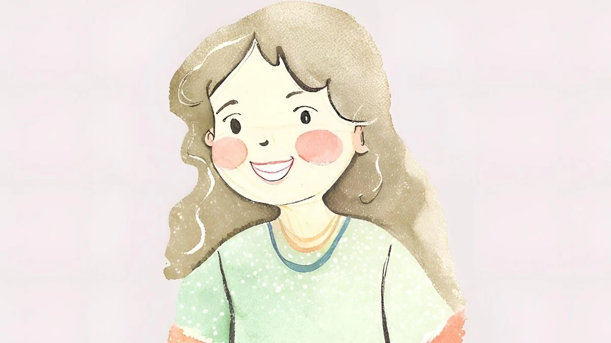 mẫu Hình vẽ cute con gái đáng yêu