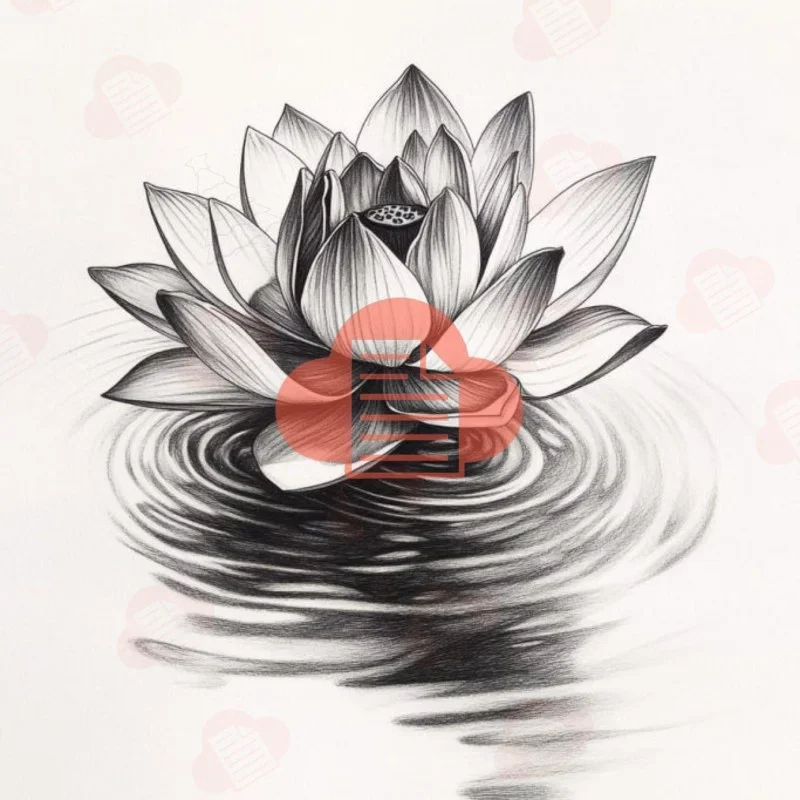 Tải Hình Ảnh Avatar Chia Buồn Hoa Sen Trắng Đen Đám Tang PNG, AI, SVG