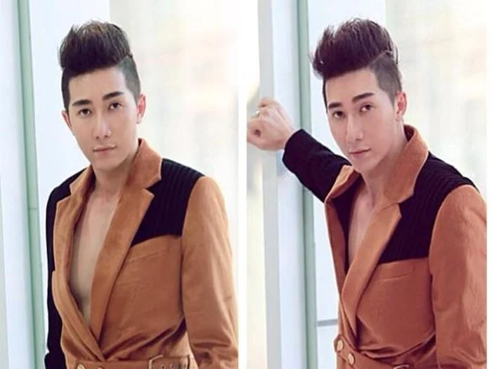 Nam người mẫu nhớ lại, anh từng phụ bán bún nước lèo cùng mợ trong một trận mưa lớn, phải ôm chặt cây dù che quán trong 2 giờ đồng hồ để không cho quán