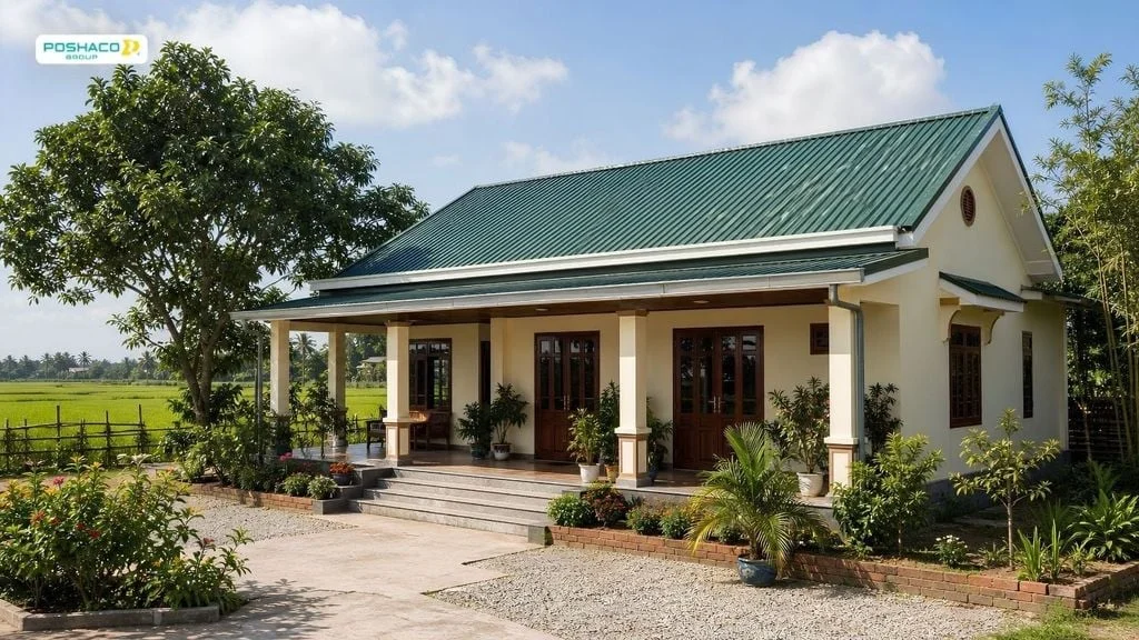 Nhà Cấp 4 Mái Tôn Nông Thôn: Mẫu Đẹp, Tiết Kiệm Và Bền Mát