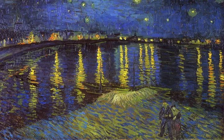 Họa Phẩm Đêm Đầy Sao Trên Sông Rhone Của Van Gogh - Tranh Ghép Xếp Hình Cao