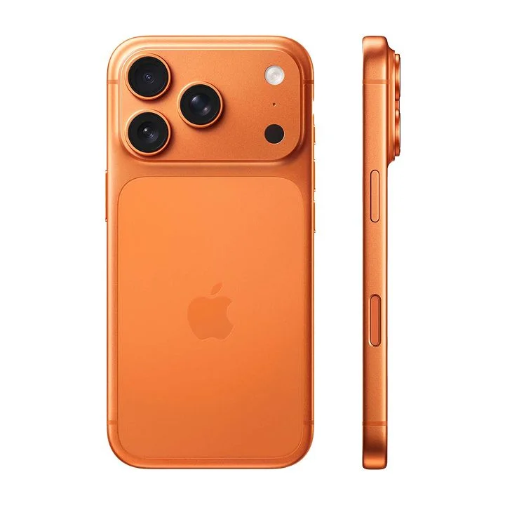 Điện thoại iPhone 17 Pro Max màu cam nổi bật