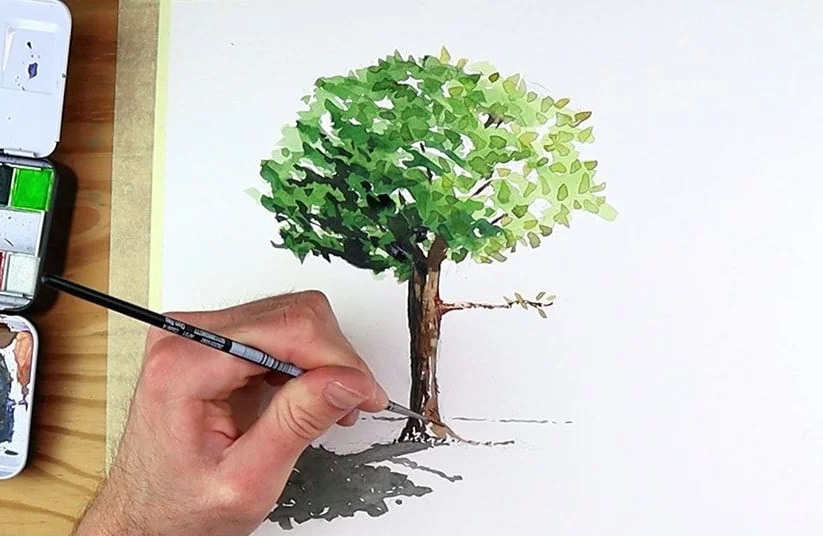 Chi tiết cách vẽ cây xanh đơn giản nhưng vô cùng độc đáo