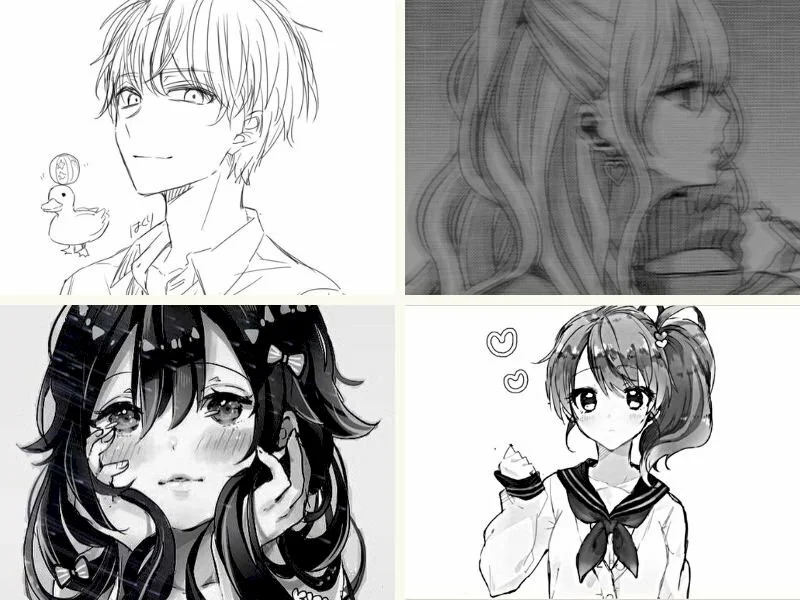 101 hình ảnh anime trắng đen đẹp nhất, tải miễn phí