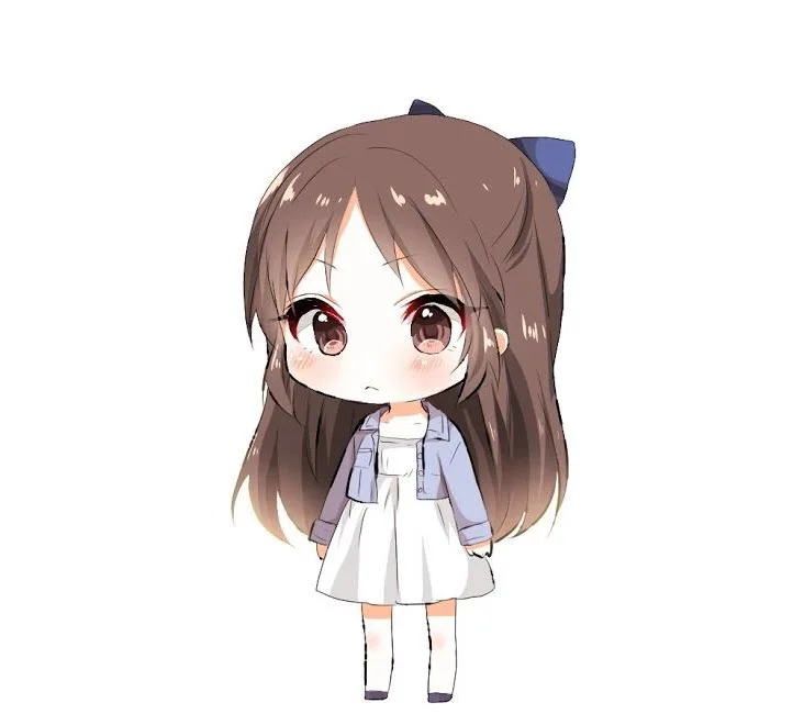 Nhân vật chibi bé gái dễ thương