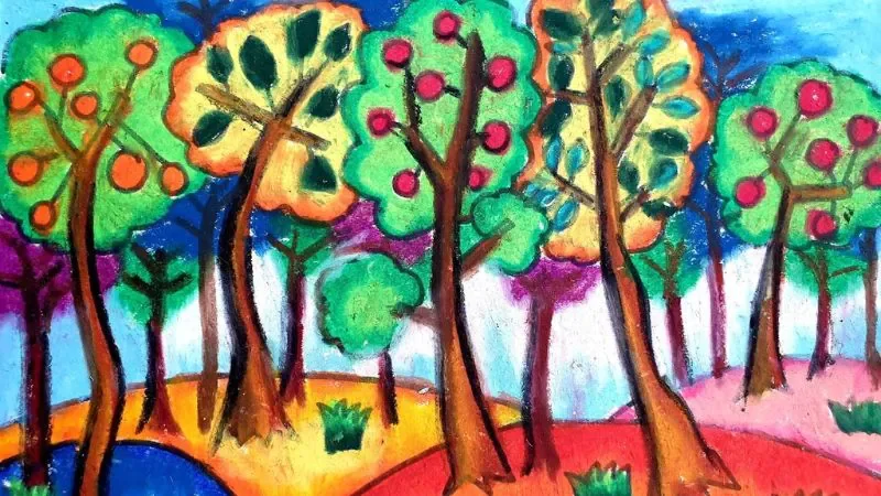 Tranh bảo vệ môi trường: 99+ Mẫu vẽ đẹp, ý nghĩa và độc đáo - hình ảnh đất rừng tự nhiên - hình 1