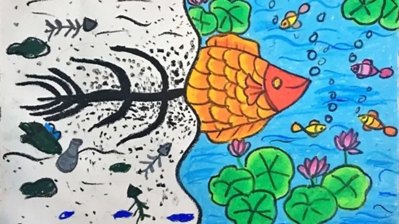Tranh bảo vệ môi trường: 99+ Mẫu vẽ đẹp, ý nghĩa và độc đáo - tác động của biến đổi khí hậu biển - hình 2