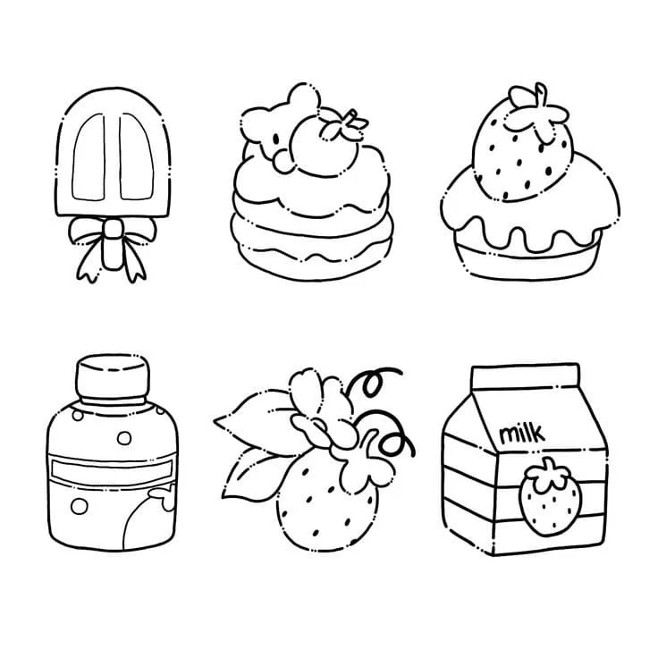 Tô Màu Sticker Cute - Tranh Tô Màu Cho Bé