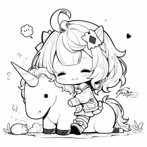 Hình tô màu anime chibi với mái tóc mềm và mắt long lanh