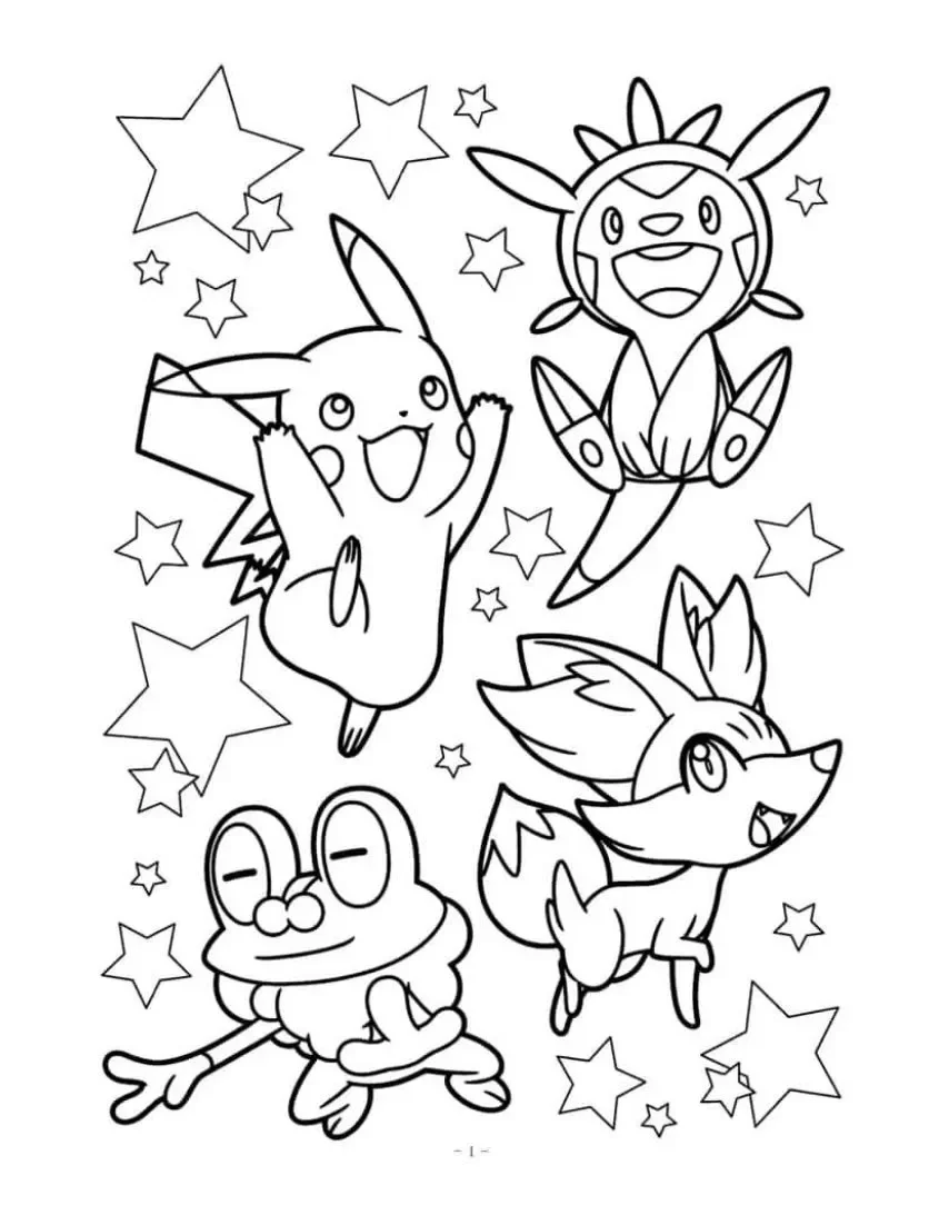 Tranh tô màu Pokemon