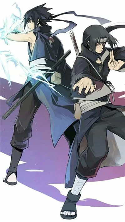 Hình ảnh anime hai nam thần đang vận công chiến đấu cực ngầu