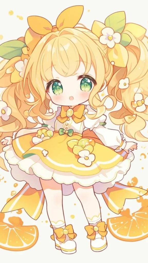 Ảnh nền cô bé mắt tròn to với biểu cảm cực kỳ cute