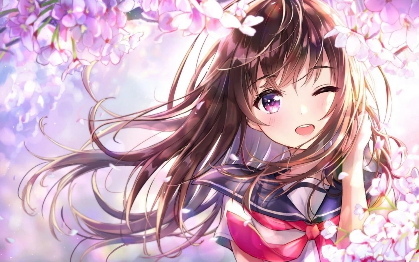 Hình nền nhân vật anime nữ cực đáng yêu