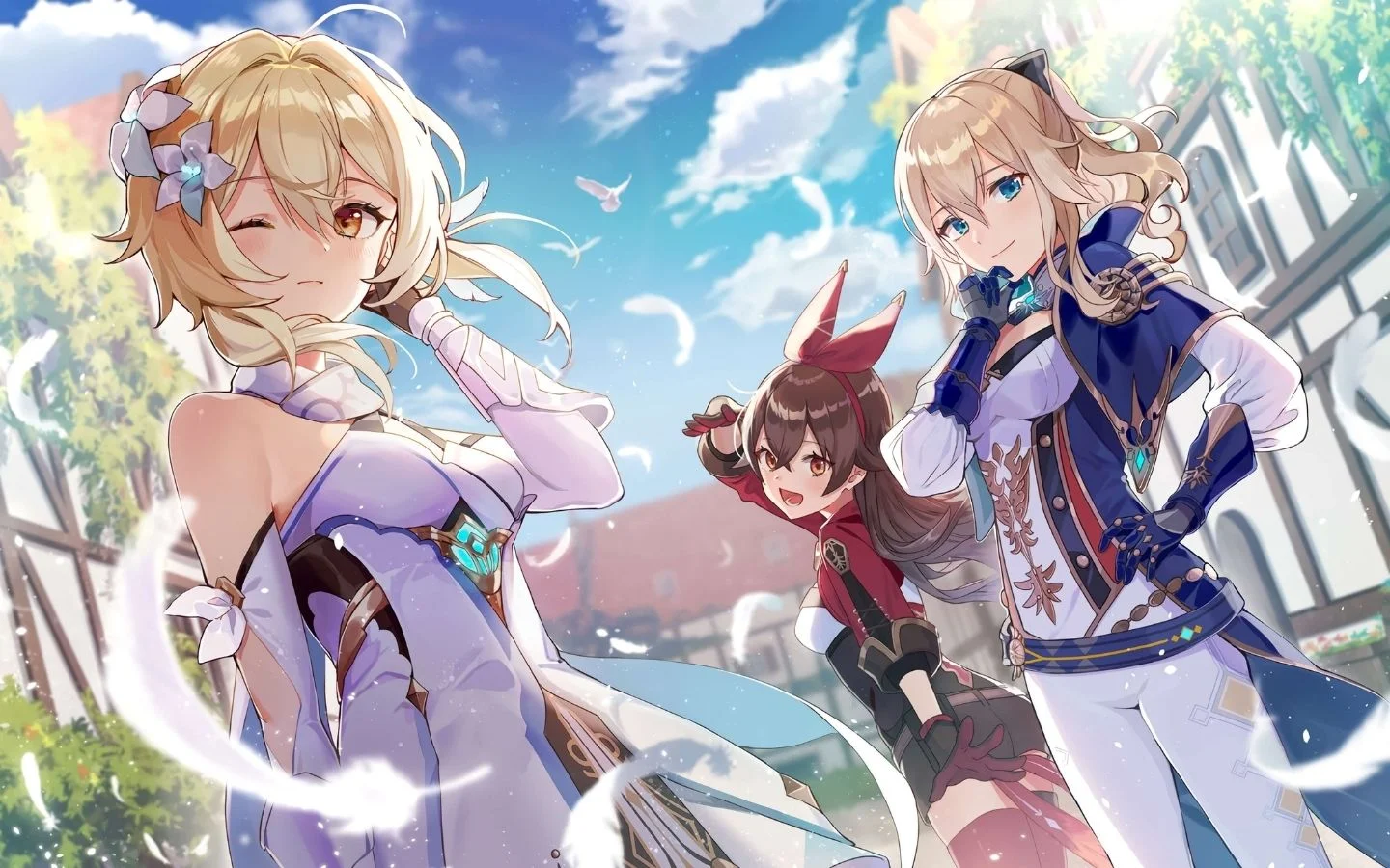 Hình nền máy tính anime Genshin Impact đẹp mắt